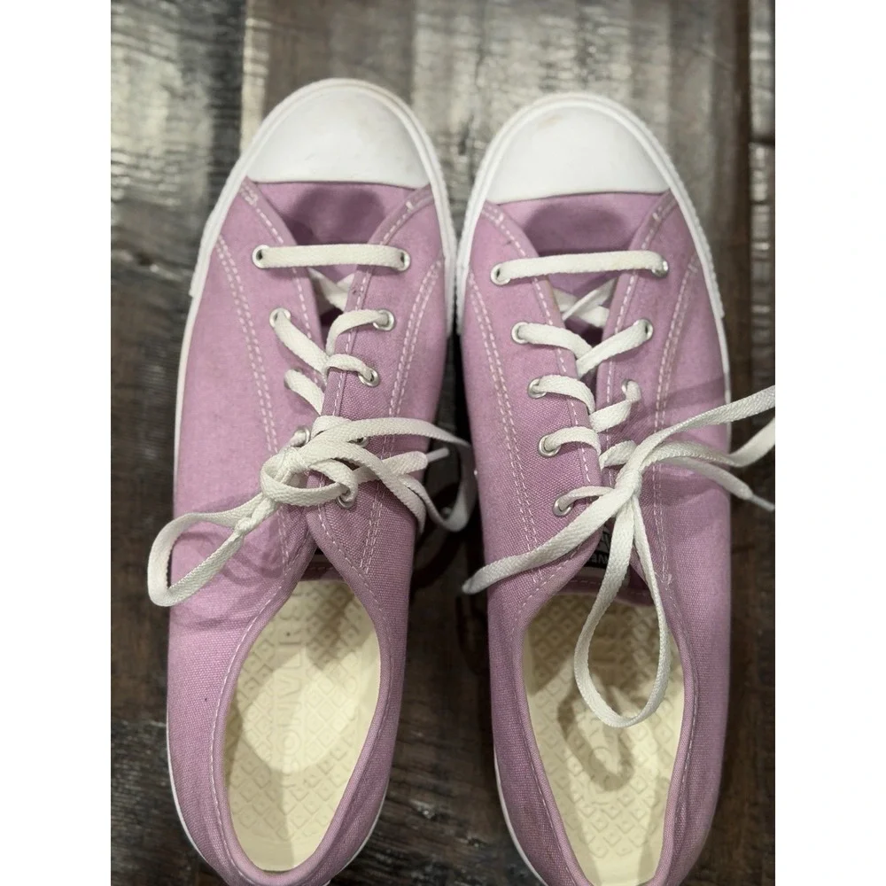 Converse All Star Chuck Taylor Women's Size 9 pink white Low Top‎ Sneakers - Picture 5 of 7